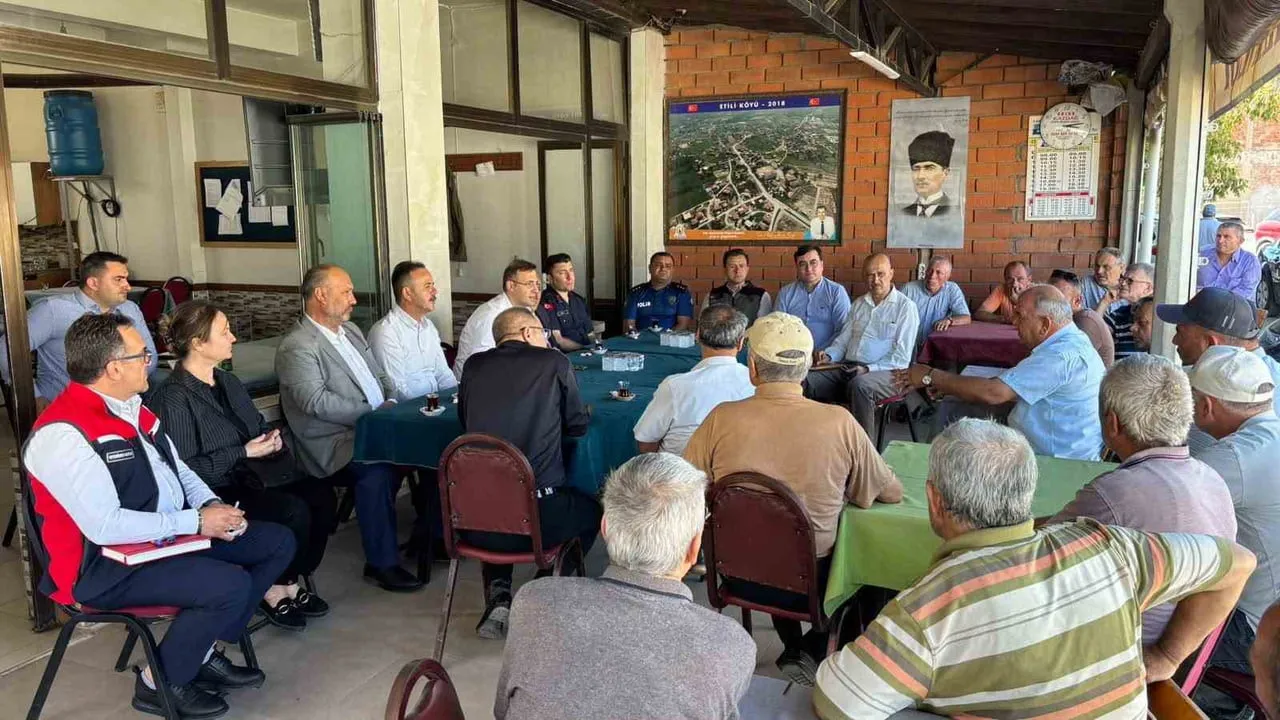 Çan kaymakamı Etili köyünde vatandaşların taleplerini dinledi, sağlık merkezini inceledi