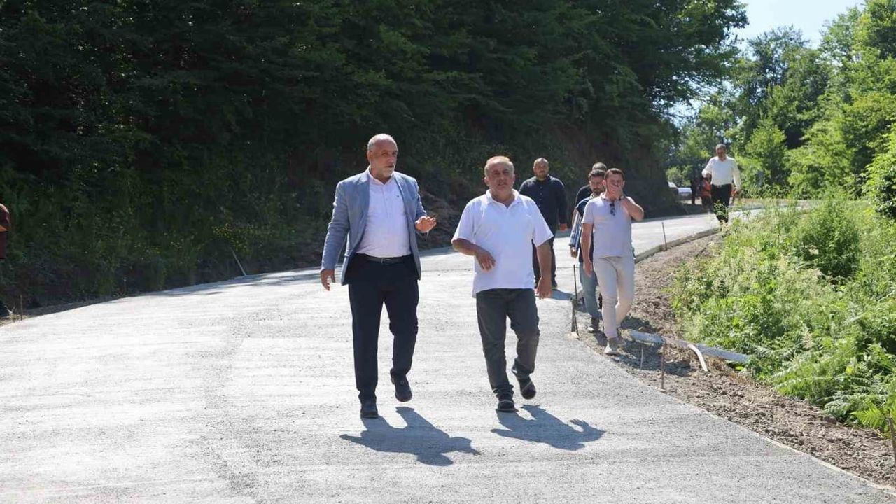Canik'te kırsala 150 milyonluk beton yol yatırımı hayata geçirildi