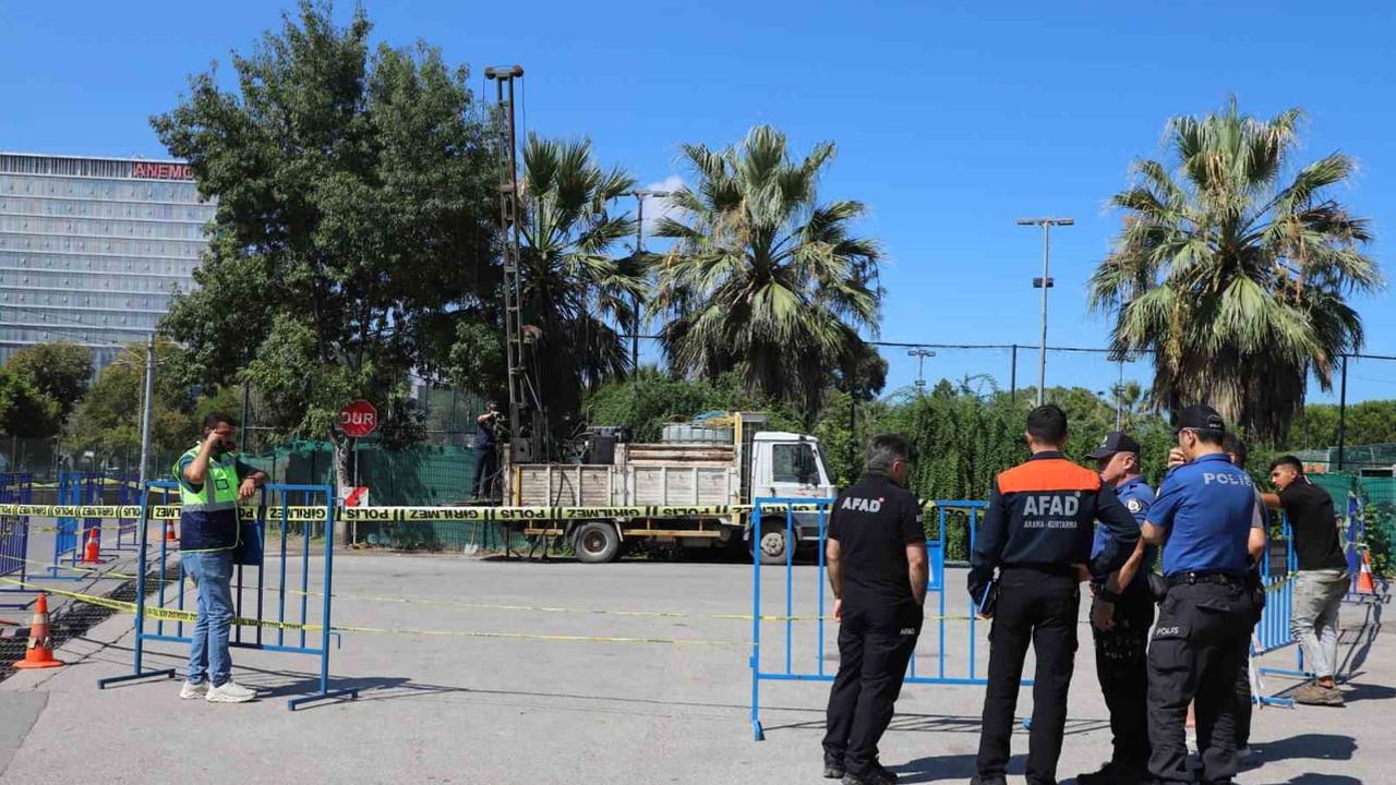 Canik'te zemin etüdünde gaz alarmı ve basınla tartışma