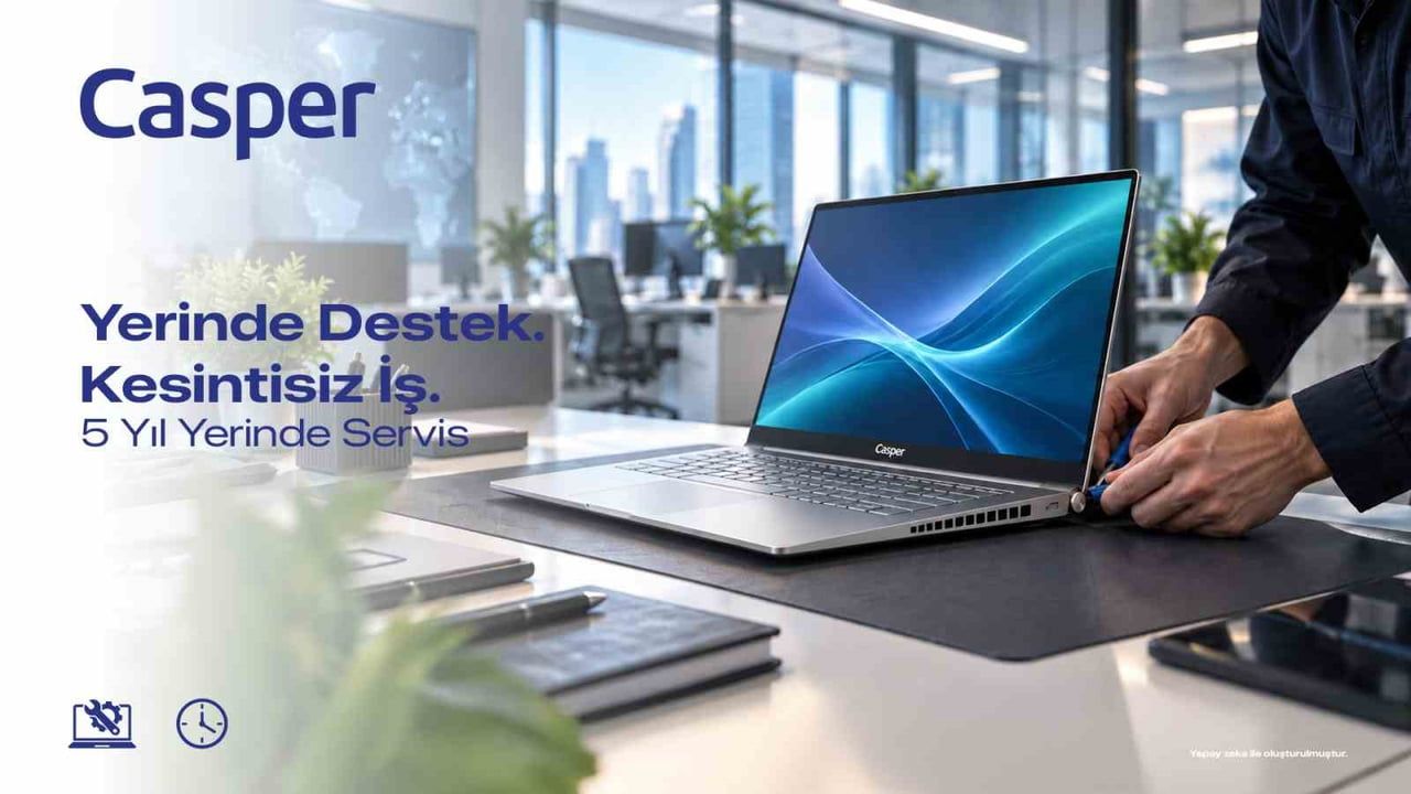 Casper kurumsallara 5 yıla kadar yerinde servisle iş sürekliliği sunuyor