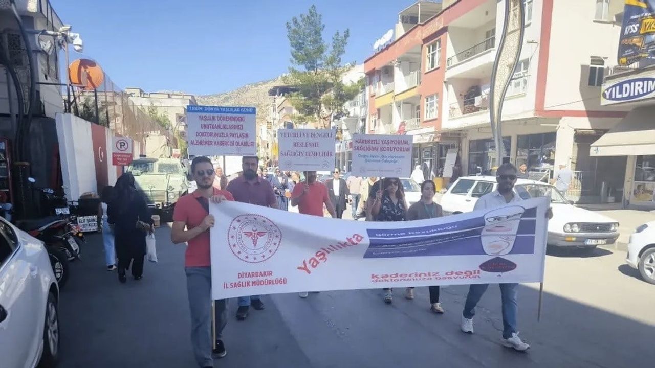 Çermik'te obeziteye karşı yürüyüşle farkındalık