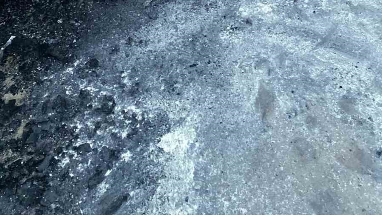 Ceyport limanında kamyonet yangını, şehir genelinde duman etkisi görüldü