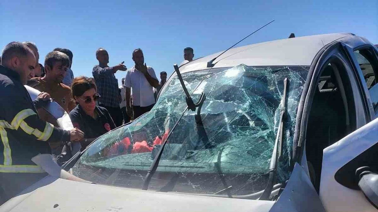 Çınar'da takla atan otomobilde 3 kişi yaralandı