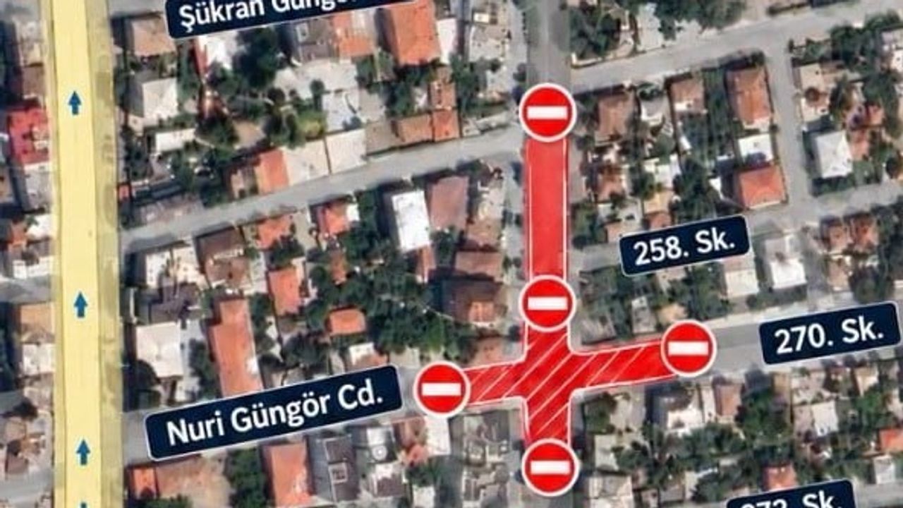 Çine'de Şevketiye mahalle kesiminde bir yol bölümü araç trafiğine kapatılıyor