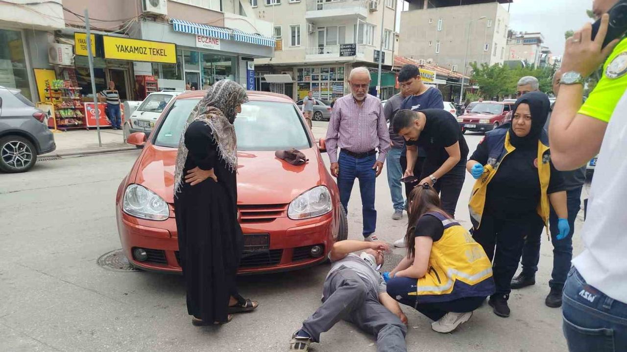 Çivril'de öğle molasında kaza: belediye çalışanı elektrikli bisikletten düştü