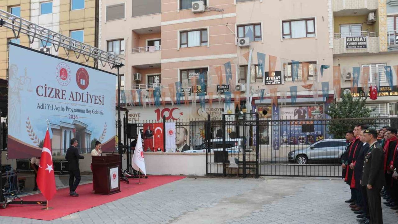 Cizre adli yıl töreniyle çalışanlar yeni döneme hazır
