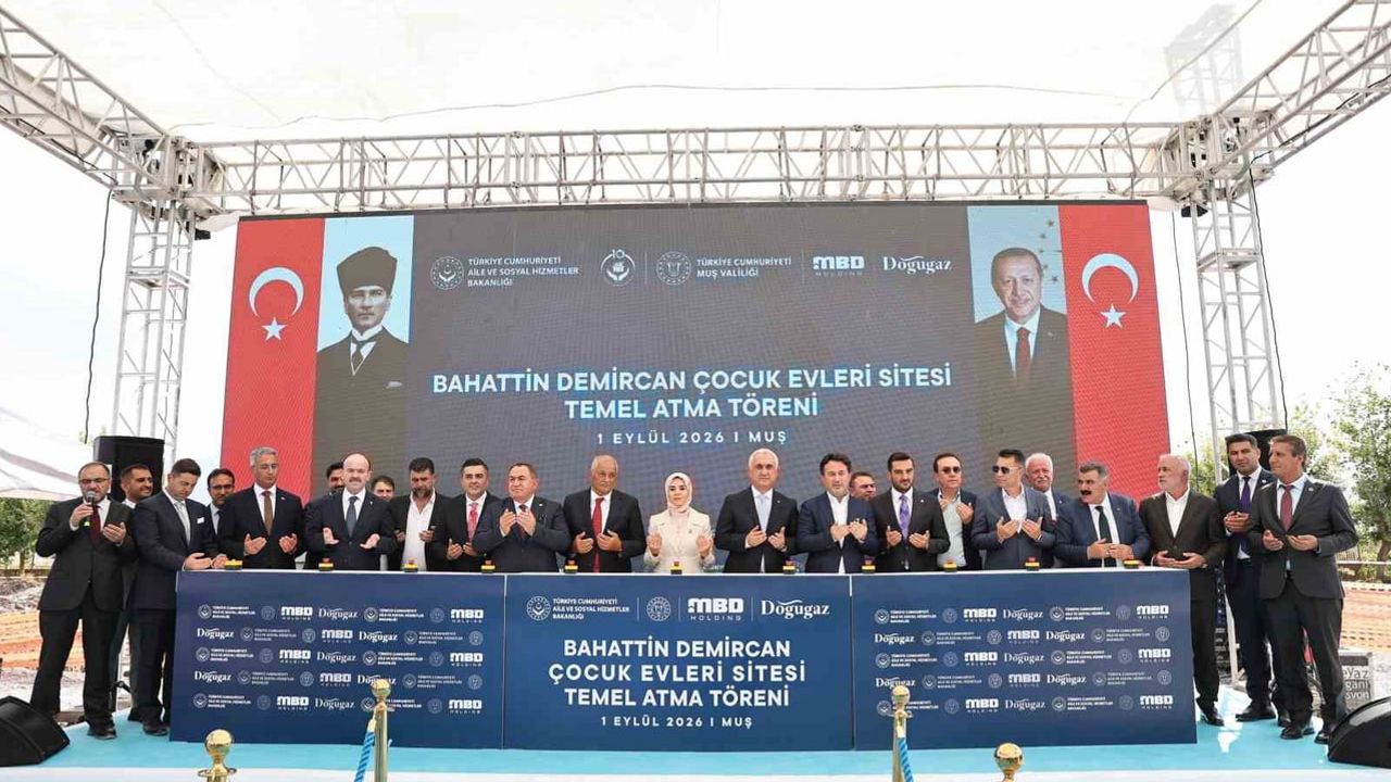 Çocuk evleri sitesi temel atıldı: Muş'ta ev ortamında bakım modeline geçiş