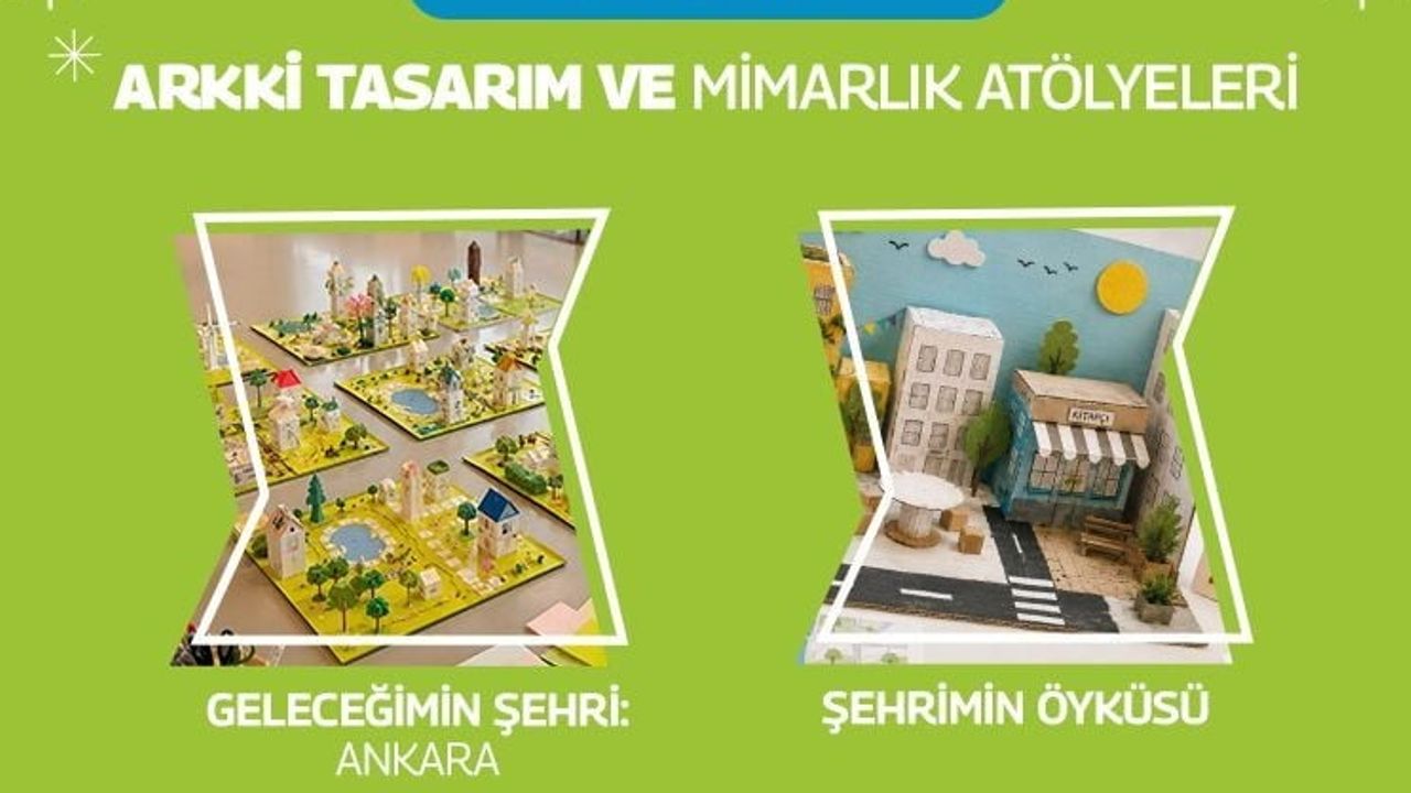 Çocuklar Forum Ankara ve Forum Gordion'da kendi şehirlerini tasarlıyor