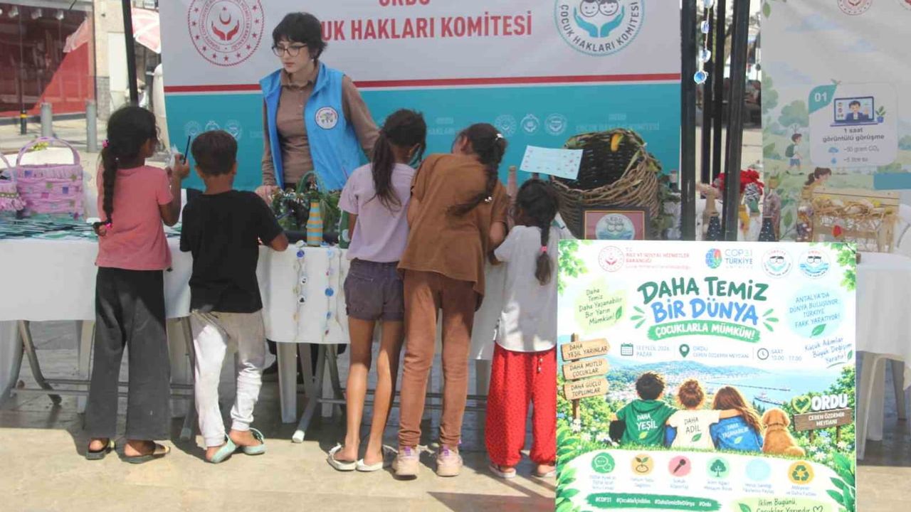 Çocuklar geleceğe tohum ekti: orduda iklim farkındalığı