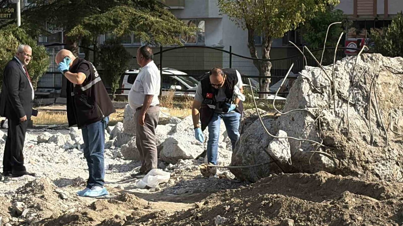 Çorum’da eski okul arazisinde insan kemikleri gömülü bulundu