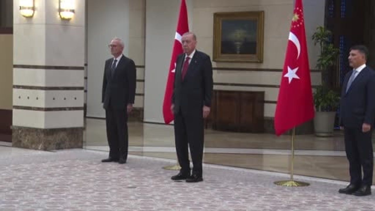 Cumhurbaşkanlığı külliyesi'nde beş büyükelçiden güven mektubu takdimi