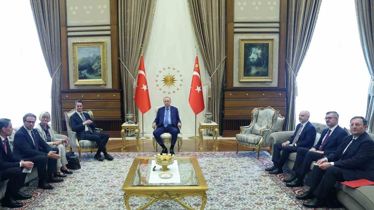 Cumhurbaşkanlığı külliyesinde kabul: Hendrik Wüst'ün ziyareti