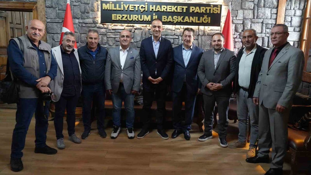 DAGC yönetiminden MHP Erzurum il başkanına hayırlı olsun ziyareti