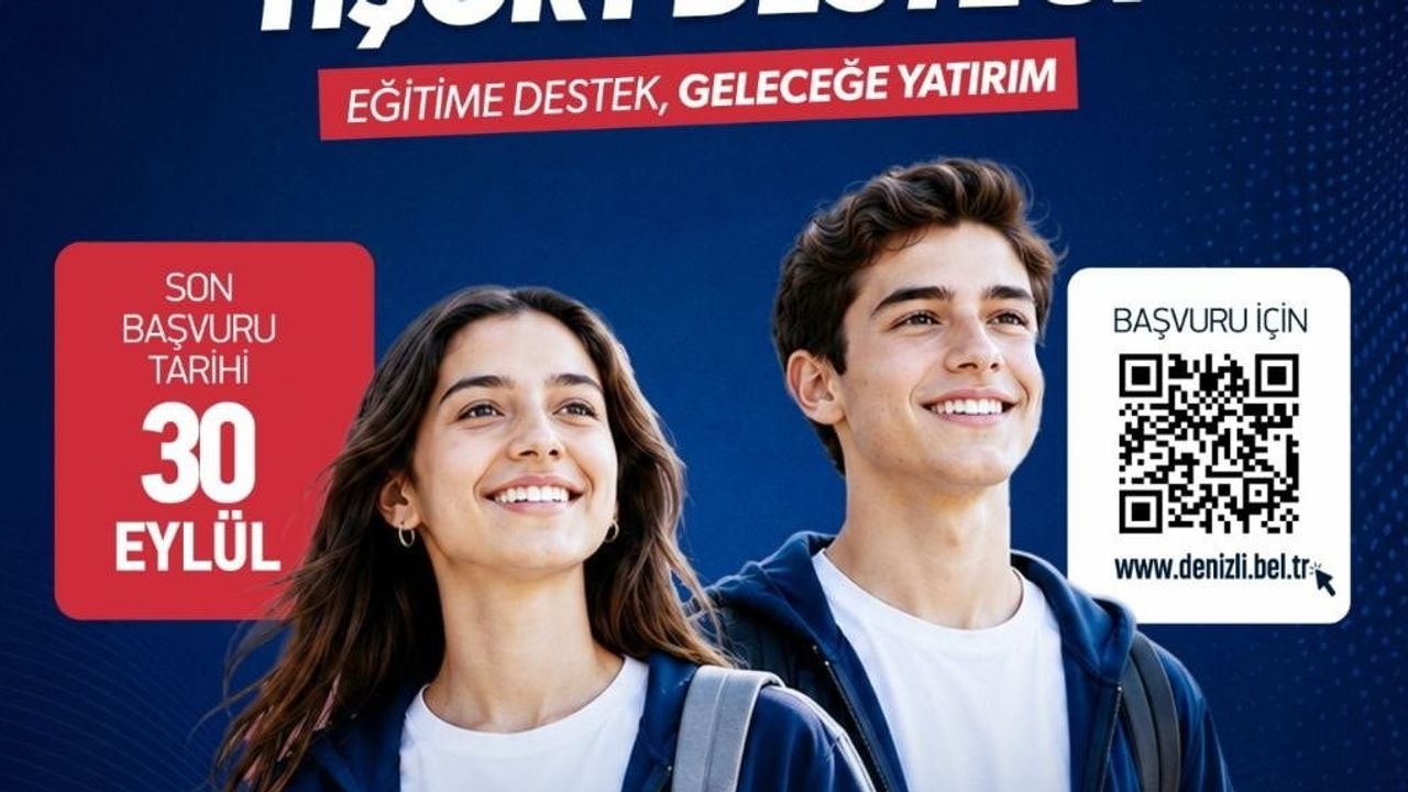 Denizli Büyükşehir'den lise hazırlığı: eşofman ve tişört başvuruları uzatıldı