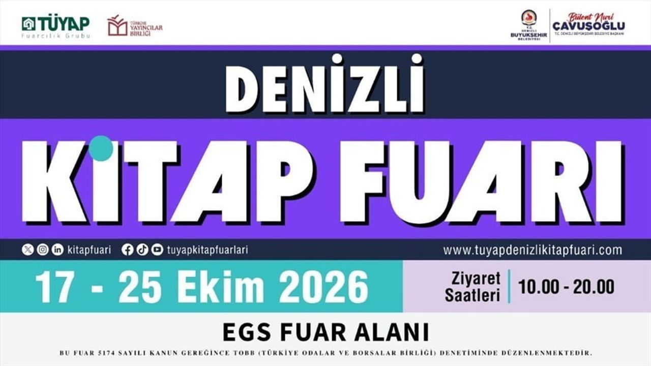 Denizli'de kültür hayatına yeni soluk: TÜYAP kitap fuarı geliyor