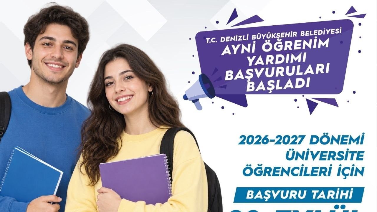 Denizli'den üniversiteye giden gençlere tek seferlik 11 bin tl desteği