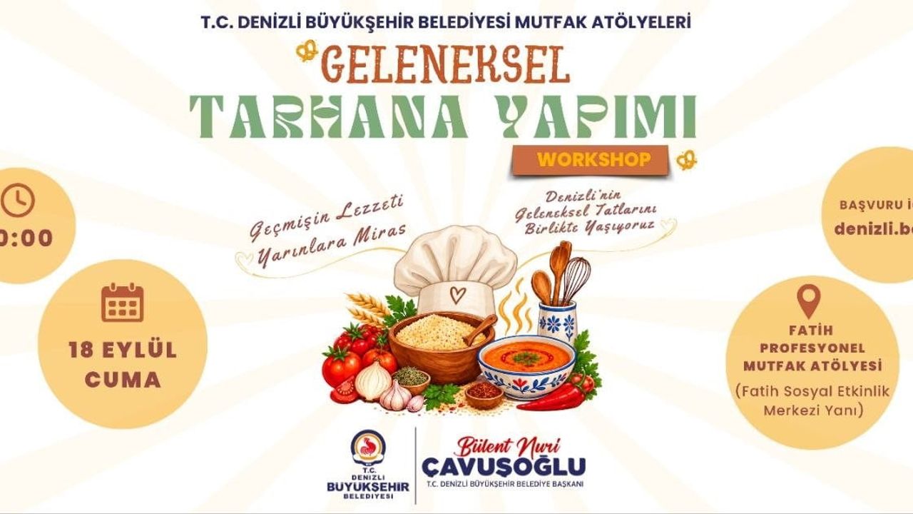 Denizli'nin mutfak mirası atölyelerde yaşatılacak