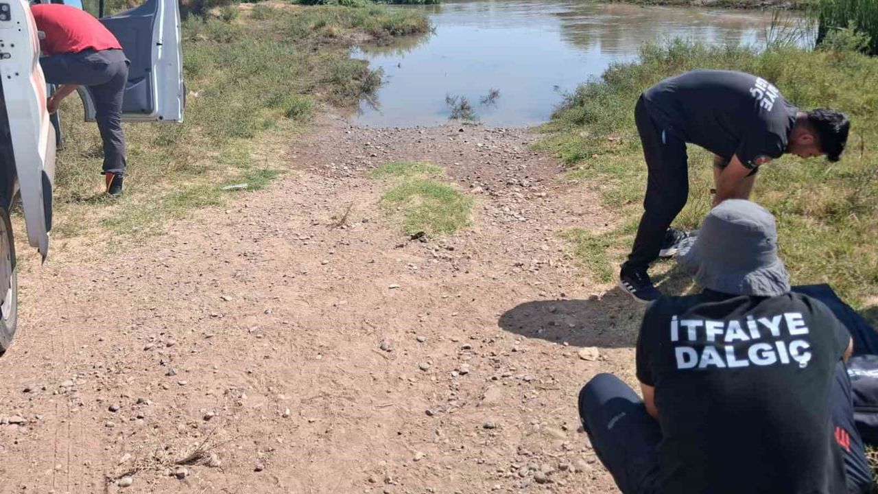 Dicle'de adacıkta mahsur kalan 52 küçükbaş itfaiyenin bot müdahalesiyle kurtarıldı