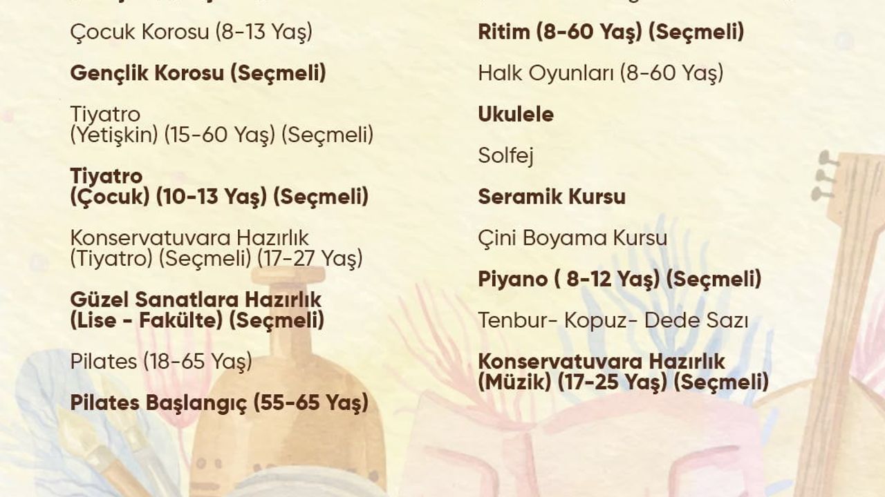 Didim'de DİGEM sanat ve spor akademisi yeni dönem kayıtlarını açtı