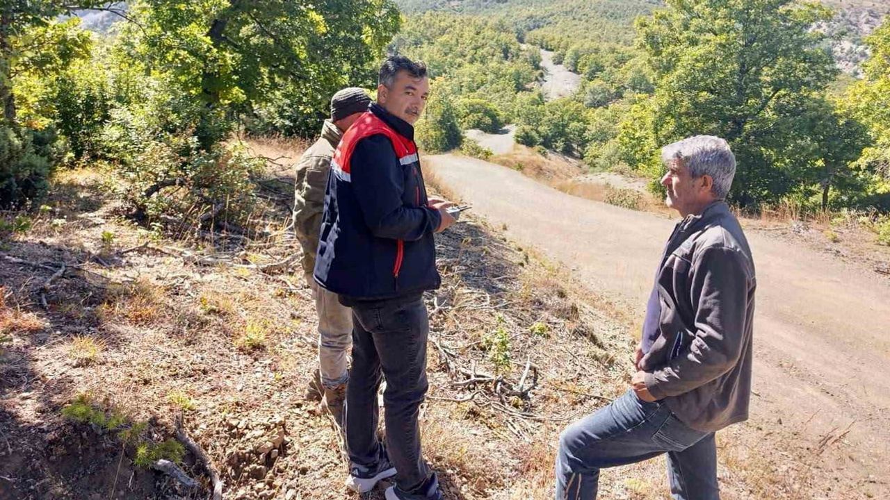 Dron destekli arama kaybolan dokuz büyükbaş hayvanları üreticiye teslim etti