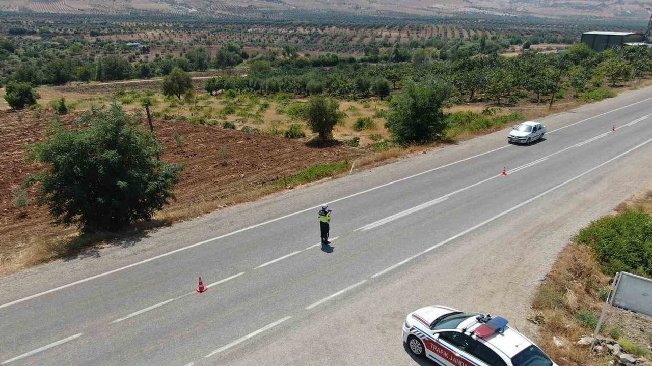 Dron destekli denetim Kilis yollarında ihlallere göz açtırmadı