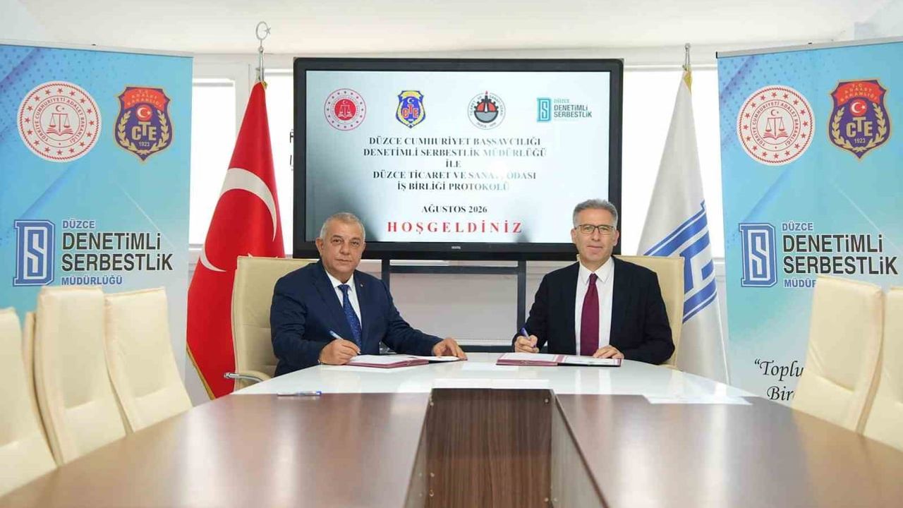 Düzce'de eski hükümlü ve yükümlülere yönelik iki iş birliği