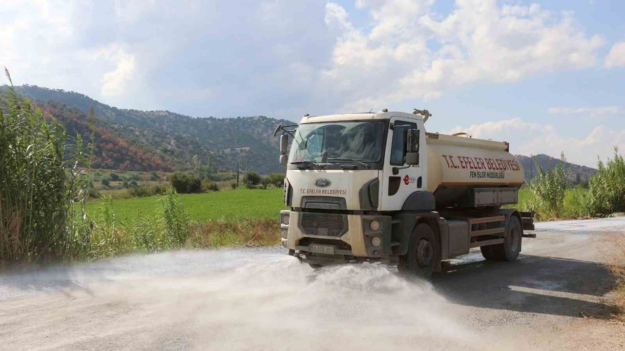 Efeler belediyesi kırsal bağlantı yolunu asfaltladı
