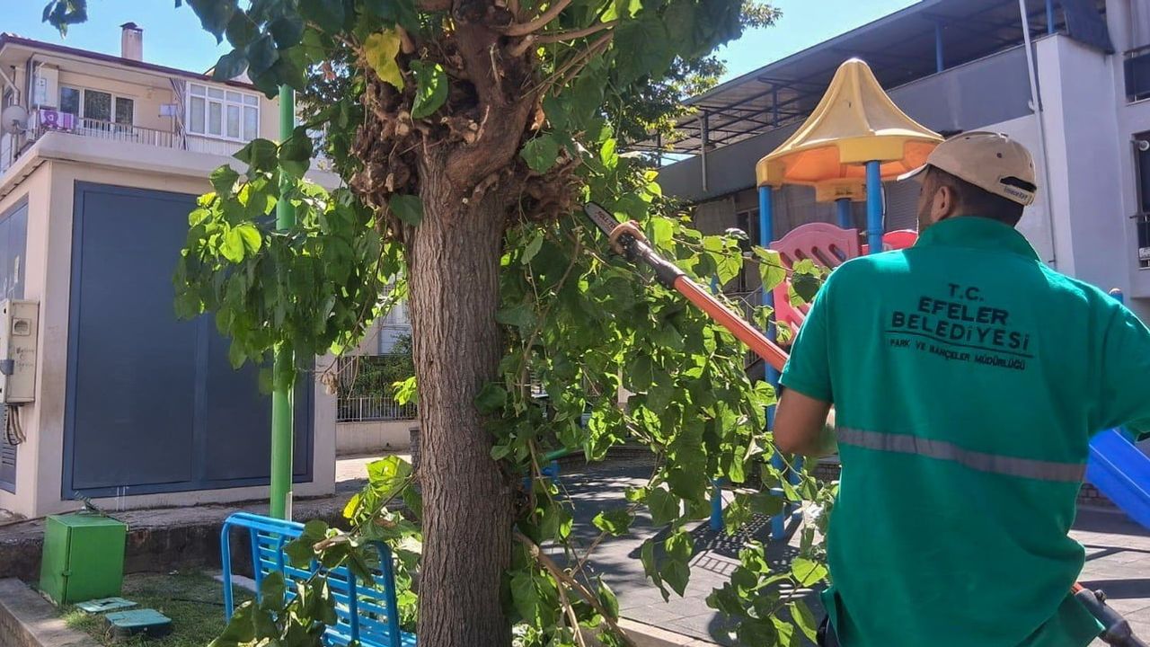 Efeler'de parklar çocuk ve aile odaklı kullanım için yenileniyor