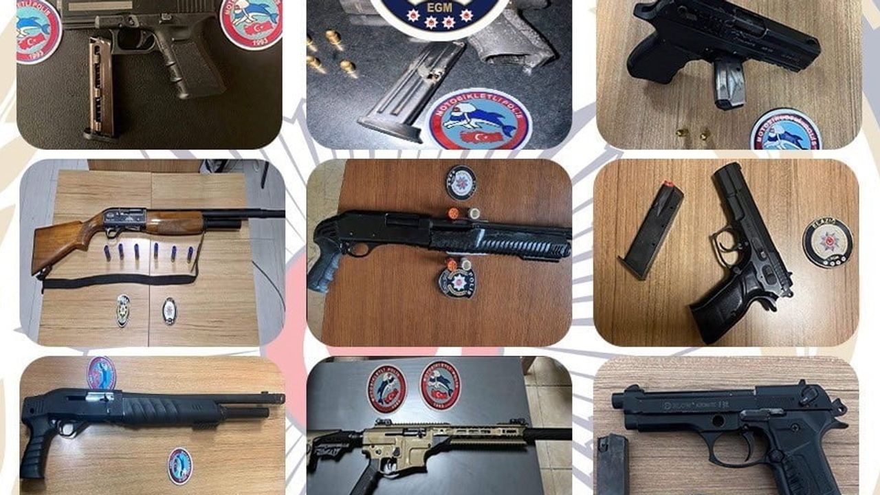 Elazığ'da 20 günde 55 hükümlü yakalandı, ruhsatsız silahlar ele geçirildi