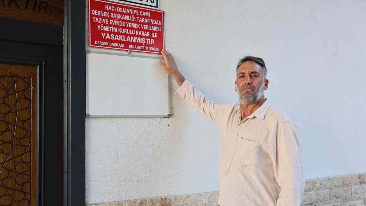 Elazığ'da örnek karar: camide taziye yemekleri kaldırıldı