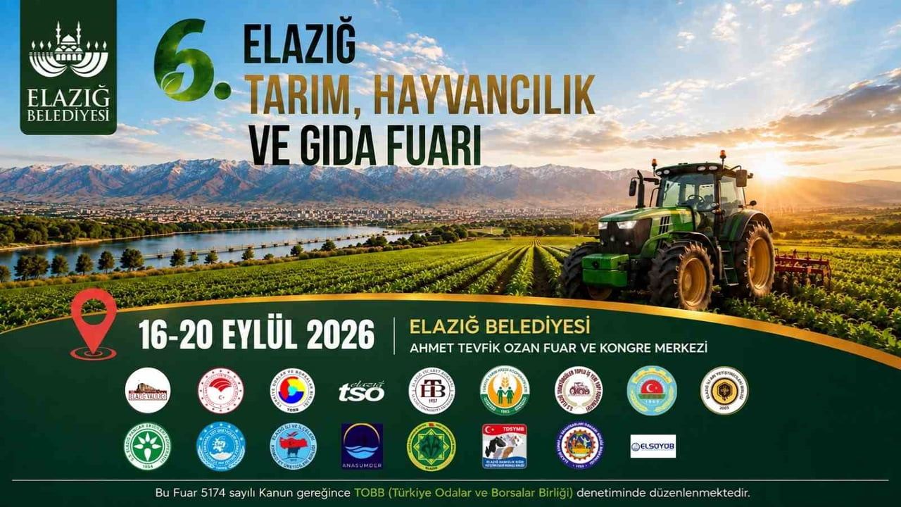Elazığ'da üreticiler 16 eylül'de tarım fuarında buluşacak