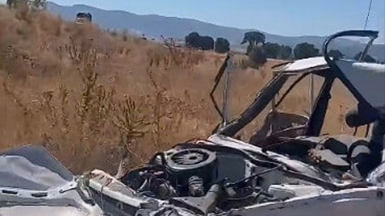 Emet-Hisarcık yolunda sürücü kontrolünü yitirdi, otomobil tarlaya yuvarlandı
