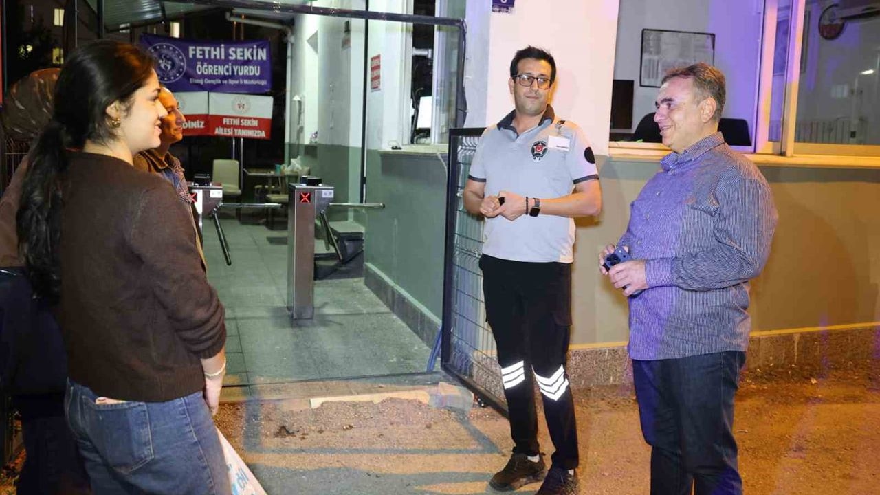 Emniyet müdürü sahada: yurt ve kampüs çevrelerinde aydınlatma eksikliği bildirildi