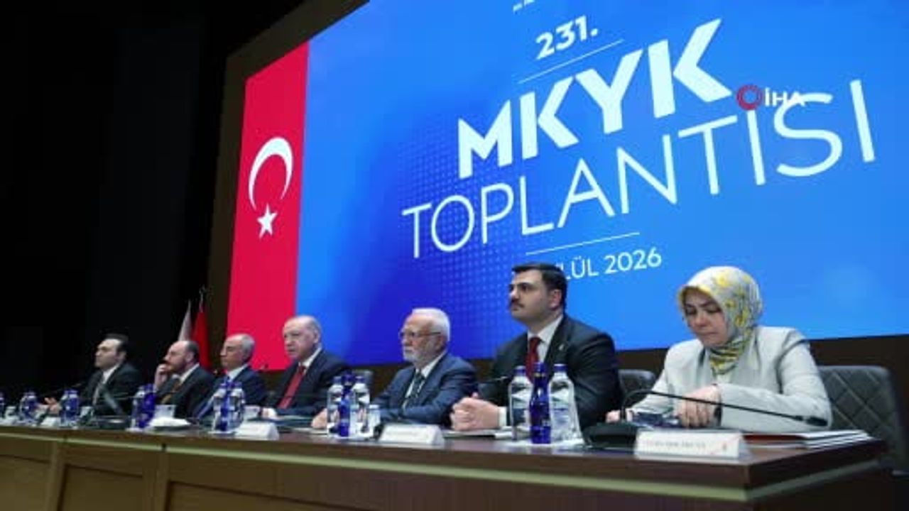 Erdoğan başkanlığında MKYK sunumlar ve TBMM gündemi için toplandı
