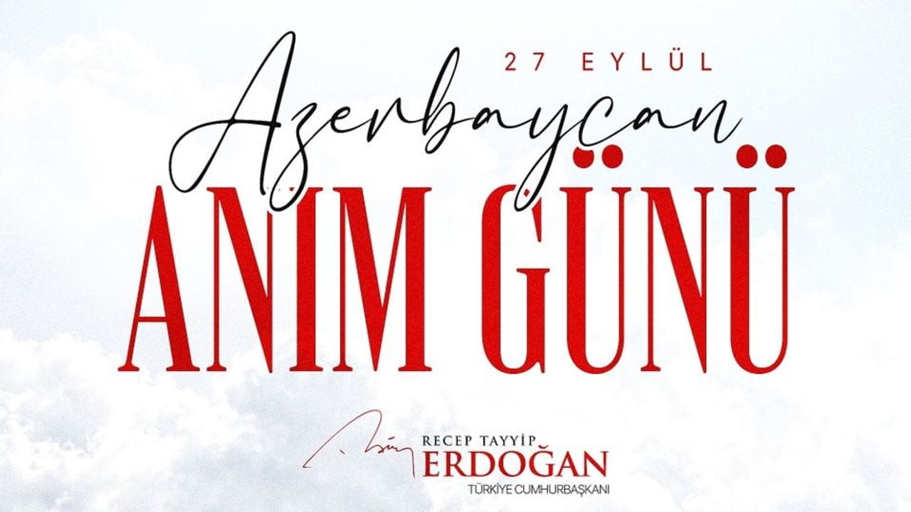 Erdoğan'dan anım günü paylaşımı: Karabağ'ın Azerbaycan toprağı olduğu vurgulandı