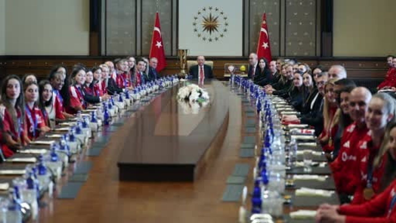 Erdoğan'dan voleybola destek: kadın ve erkek milliler kabul edildi