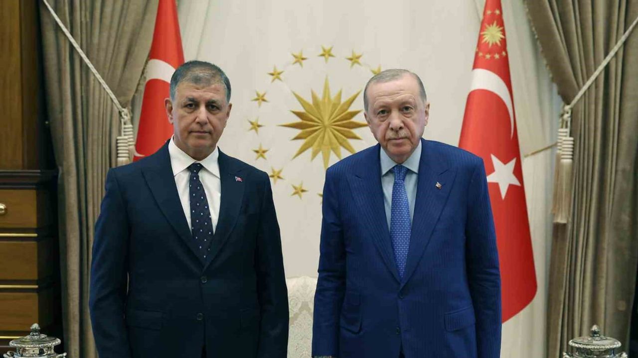 Erdoğan ile Tugay Cumhurbaşkanlığı Külliyesi'nde görüştü