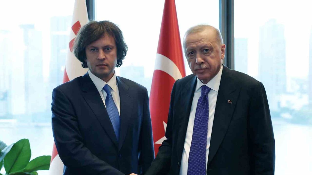 Erdoğan New York'ta Gürcistan Başbakanı Kobakhidze ile bir araya geldi