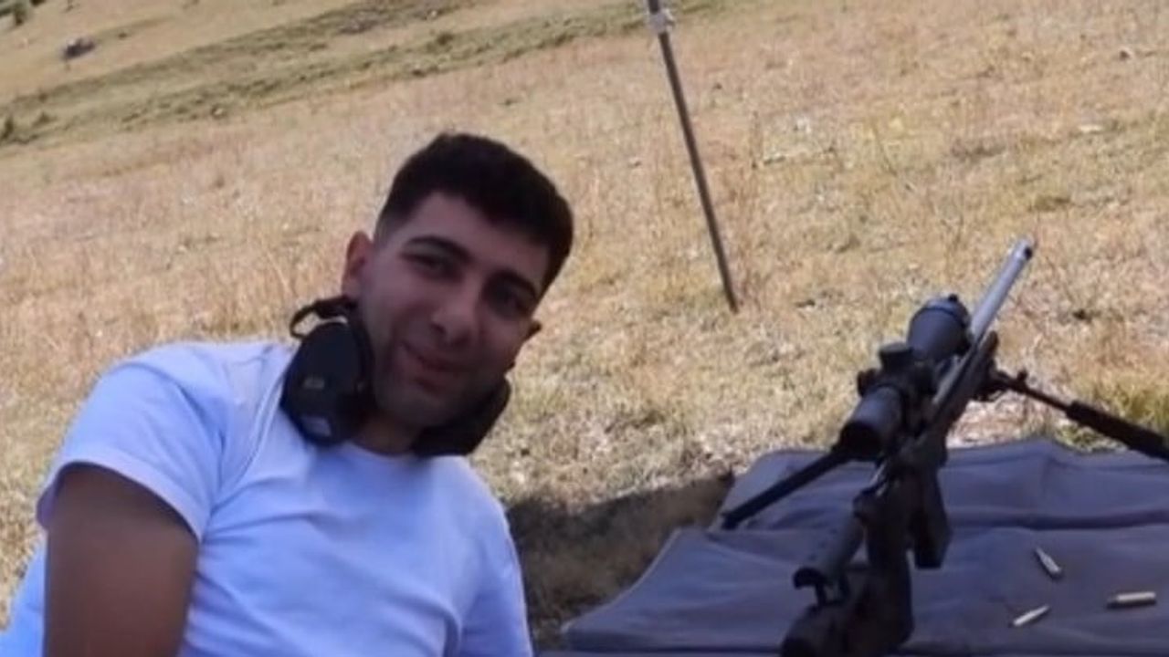 Erzurum'da 100 metreden iğne üzerindeki buğdayı ve leblebiyi vuran genç atıcı