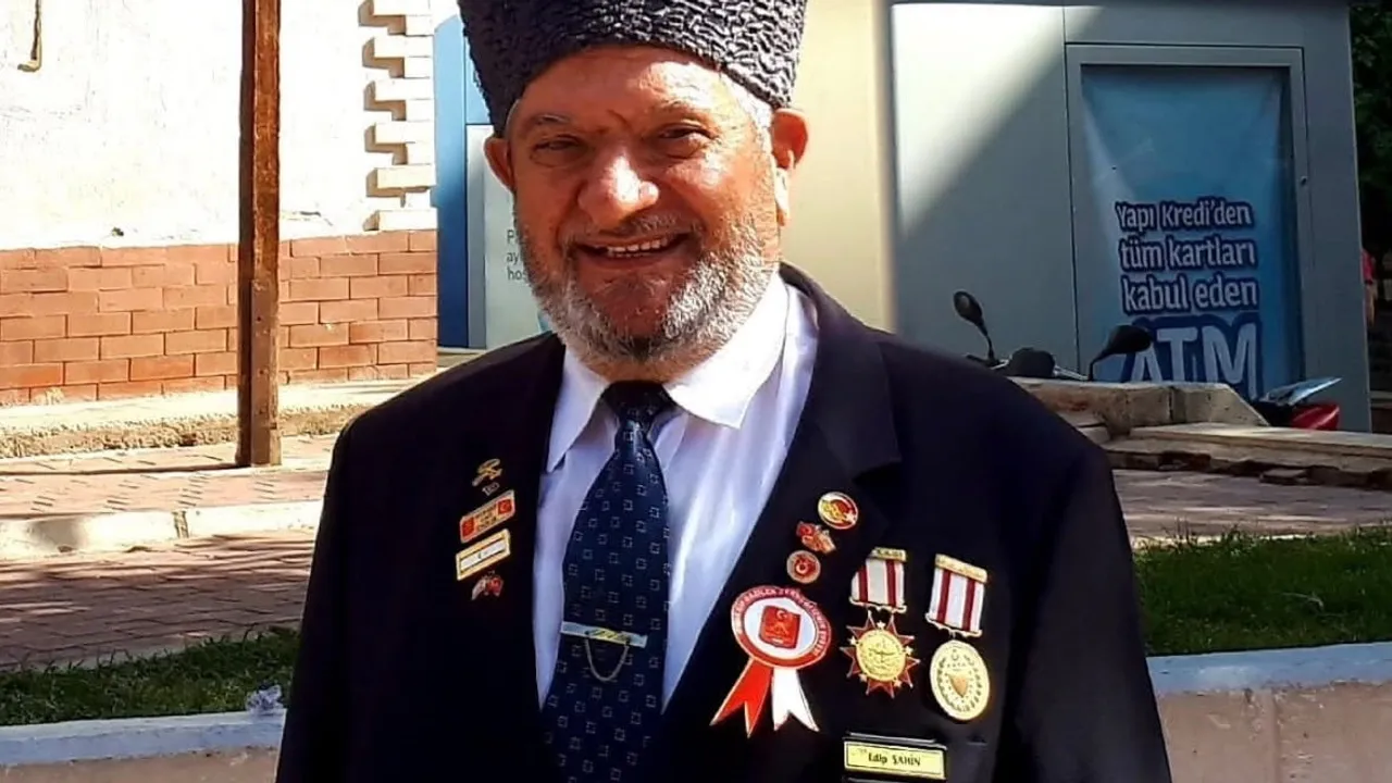 erzurum'da kıbrıs gazisi edip şahin için duygusal karşılama