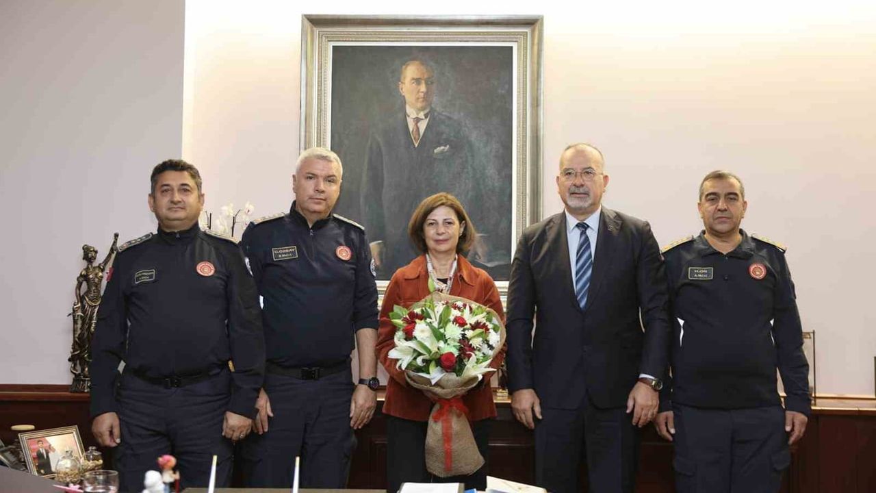 Eskişehir itfaiyesinden başkana teşekkür ziyareti