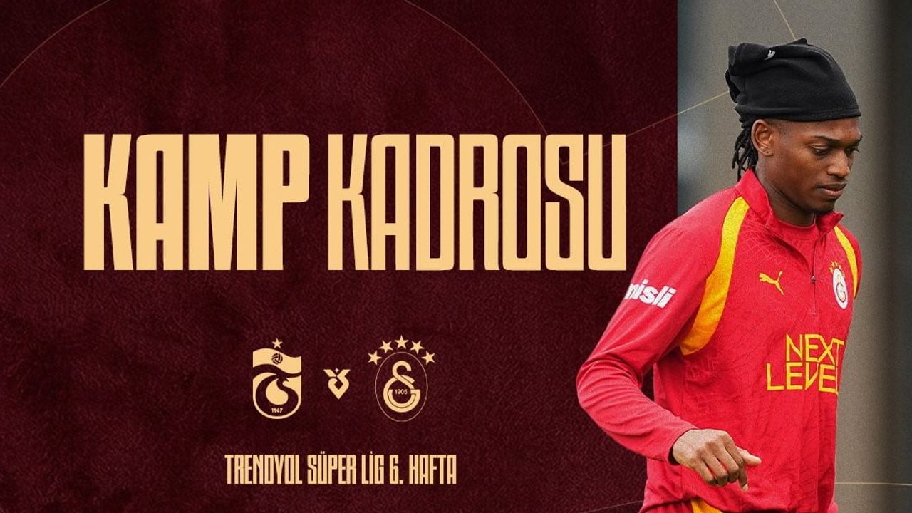 Galatasaray'da Trabzonspor maçı öncesi kadro netleşti