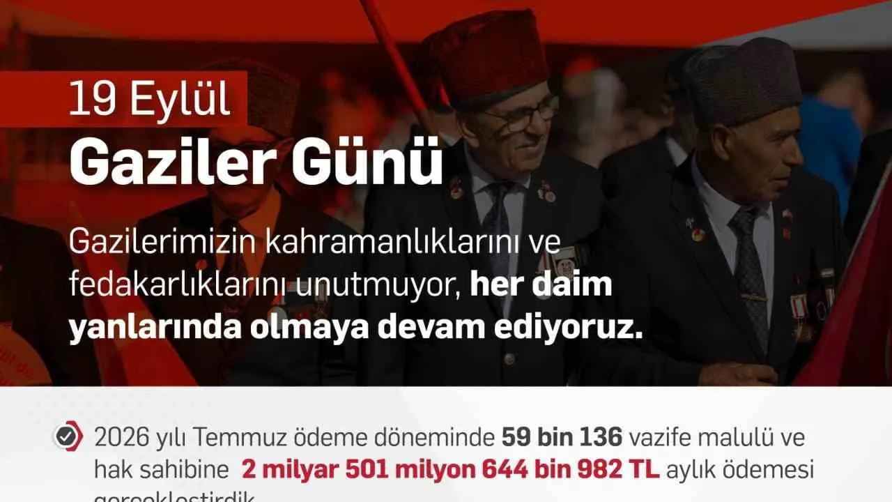 Gazilere yönelik sosyal güvenlik düzenlemeleriyle destek sürecek