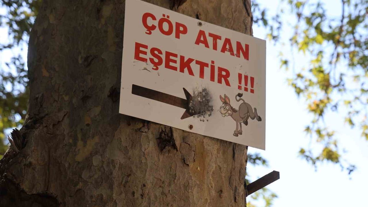 Geçirimoluk'ta tabela uyarısı ve çocukların çevre hassasiyeti
