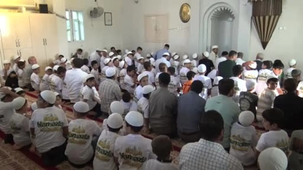 Gercüş'te miniklerle namazı öğreten projenin coşkulu finali