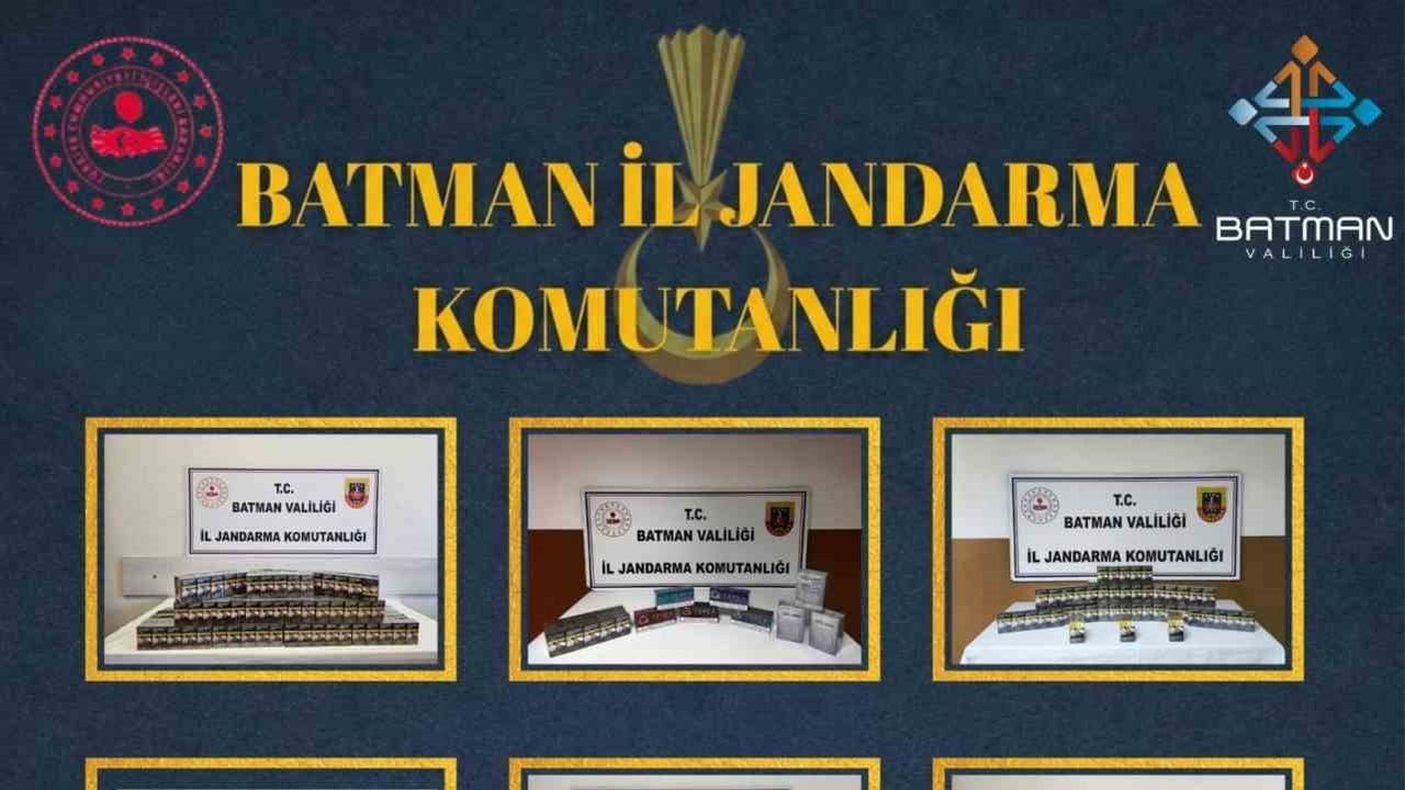Gercüş ve Hasankeyf'te geniş çaplı kaçakçılık operasyonu