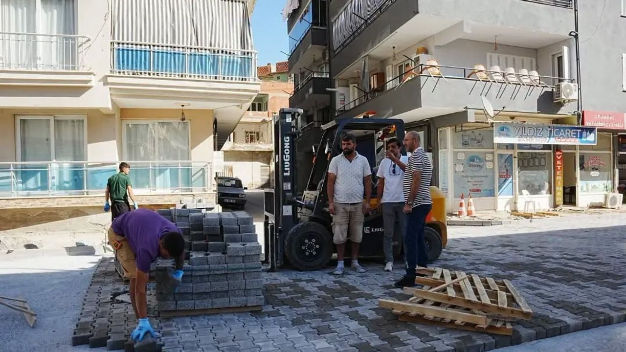 Germencik'te Park Mahallesi sokakları yeni yüzüne kavuşuyor