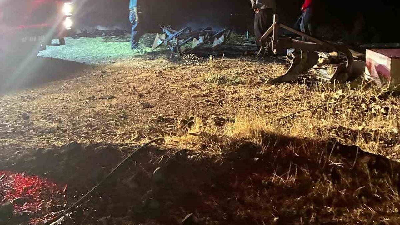 Gölbaşı'nda odunluk yangını ağıla sıçramadan kontrol altına alındı