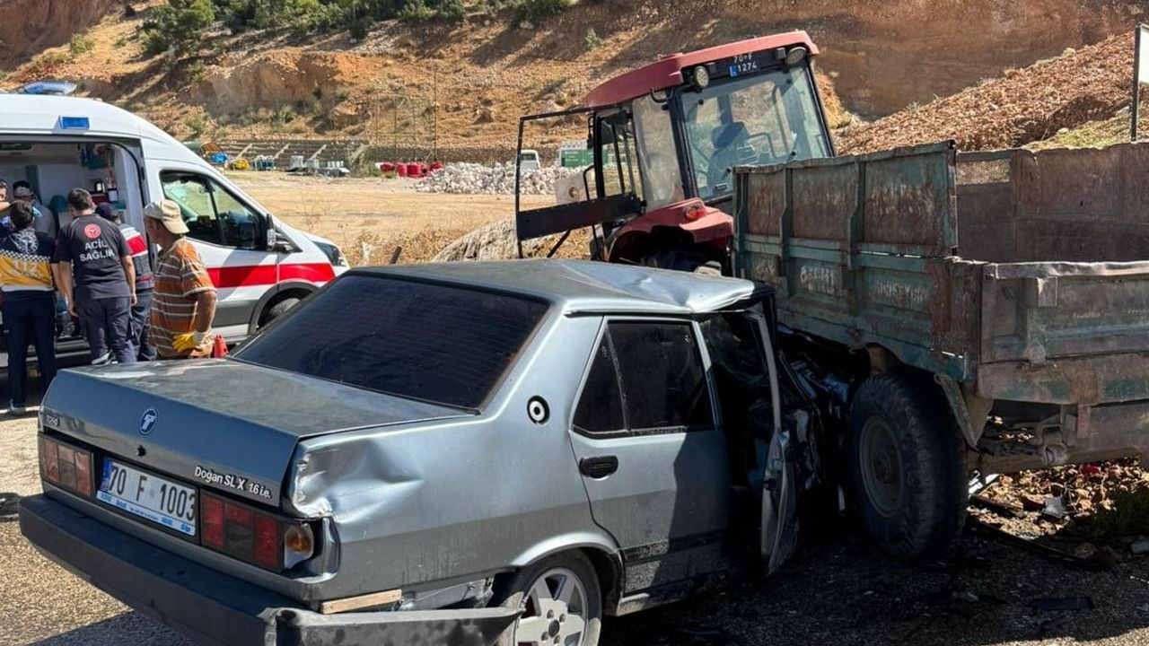 Güneyyurt’ta römork manevrası kaza ile sonuçlandı: üç yaralı