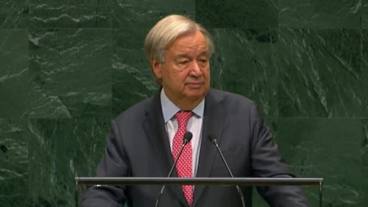Guterres son genel kurul hitabında küresel krizlere ve reform ihtiyacına vurgu yaptı